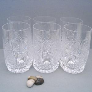 6 Wasser-Gläser von Ilse Kristall (?)
