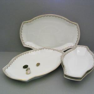 4 Beilagen-Platten oval von Heinrich